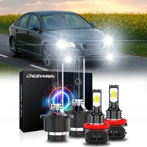 4X D2S HID H11 LED Headlight Bulbs Low Beam Fog Light For Volvo S40 2005-2007 - Picture 1 of 16