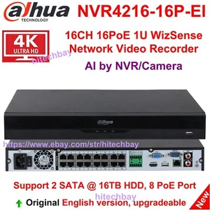 Dahua NVR4216-16P-EI 16CH 16PoE 2SATA 4K NVR WizSense 16MP Recorder AI SMD+ Face - Picture 1 of 6