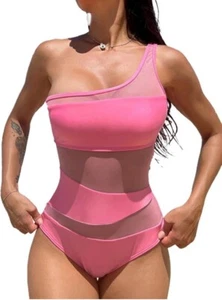 BIKINX Womens Large One Piece Bathing Suit Swimsuit One Shoulder - Picture 1 of 2