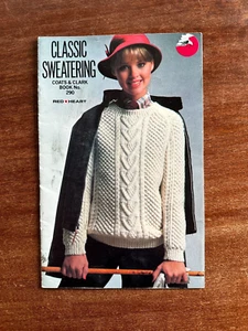 Classic Sweatering; Coats & Clark Book #290; 1980; Red Heart; Staple bound Good - Picture 1 of 8