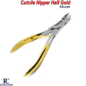 Quiropodia Cutícula Pinza de Uñas Medio Oro Uñas Podología Cuidado de Uñas Instrumentos CE - Imagen 1 de 5