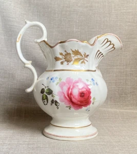 Antiker 1835 datierter großer Coalport Krug Krug kunstvoll bemalt floral vergoldet RB - Bild 1 von 22
