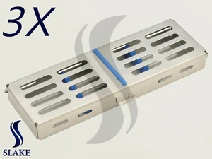 3 x Dental Sterilization Cassette Rack Tray Box For 5 Surgical Instruments - Picture 1 of 3