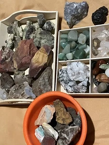 Rock, Crystal Collection, Crystals Lot, Mineral Specimens Random Stones Assorted - Picture 1 of 10