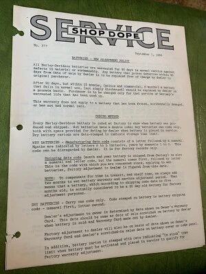 1956 年哈雷戴维森工厂原装服务店 Dope 377 正品 — 第 1/4 张图片