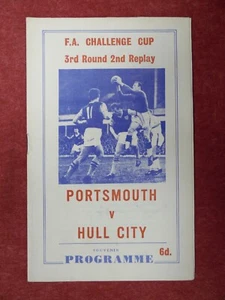 PORTSMOUTH v HULL CITY | 1966/1967 | FA CUP R3 2ª repetición | 06 feb 1967 | pirata - Imagen 1 de 3