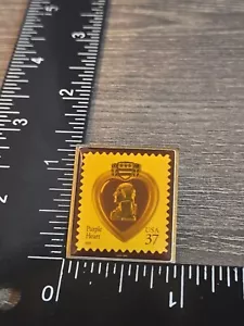USPS Stempel Reversnadel lila Herz J8 - Bild 1 von 2