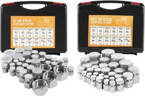128 PC JIC y ORFS Tapón Hidráulico y Enchufe Manguera Tubo Montaje Tapón Kit Enchufe - Imagen 1 de 9