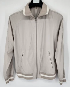 Chaqueta de Pista Athleta Sprint Talla M Peso Pluma Elastizada Gris Abedul Cremallera Completa Usada en Excelente Condición - Imagen 1 de 7