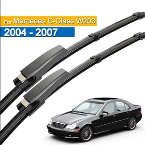 2Pcs Front Windshield Wiper Blade Set For Mercedes-Benz W203 2004-2007 22''+22'' - Picture 1 of 6