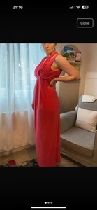 Coral Maternity Dress Size 10 - Picture 1 of 2