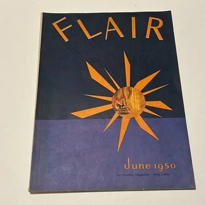 LESEN Flair Magazin Juni 1950 Ausgabe Mode Kleidung Vintage - Bild 1 von 6