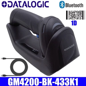 Datalogic GM4200-BK-433K1 USB Wireless 1D Barcode Scanner USB Cable&Cradle Black - Picture 1 of 3