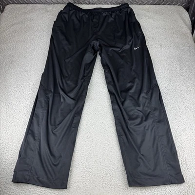 Pulôver Nike masculino GG ajuste golfe tempestade bolsos desempenho cordão preto - Imagem 1 de 4