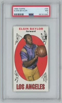 1969-70 Topps Elgin Baylor PSA 7 Los Angeles Lakers #35 C29 Foto 1 de 2