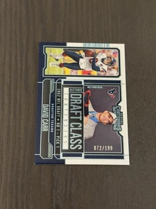 2023 Panini Contenders Historic Draft Class Contenders Blue Foil /199 DAVID CARR - Picture 1 of 3