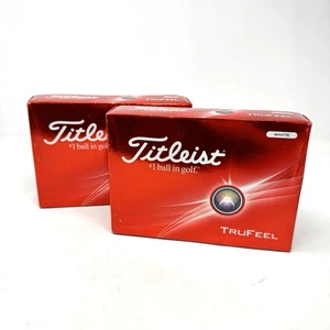2 Boxen Titleist TruFeel Golfbälle weiß nagelneu versiegelt - 24 Bälle - Bild 1 von 5