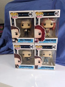 Will & Grace Funko Pop Lot of 4 Will, Grace, Karen and Jack-New In Box - Picture 1 of 5