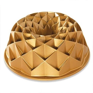 Nordic Ware Jubilee Bundt Pan Gold - Picture 1 of 5