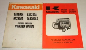 Kawasaki Ga1800 Ga2300 Ga3200 Generator Service & Owners Manual Repair Shop - Bild 1 von 8