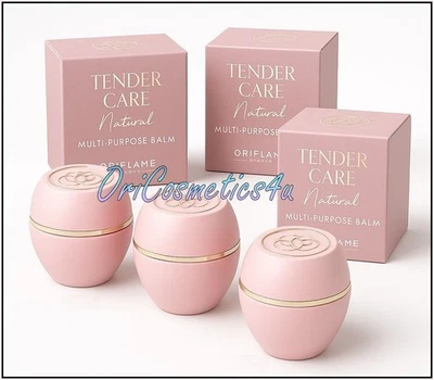 3 x Oriflame Tender Care Natural Balms – Skin & Lip Care