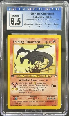 2002 POKEMON NEO DESTINY 1ST EDITION #107 SHINING CHARIZARD NM 8.5 - Image 1 of 2