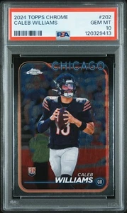 Caleb Williams 2024 Topps Chrome #202 PSA 10 Rookie - Picture 1 of 2