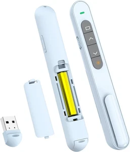 QUI Presentation Clicker for PowerPoint, RF 2.4GHz USB Wireless Presenter Remote - Picture 1 of 5