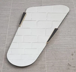 seltener Rockabilly Spiegel Wandspiegel Garderobenspiegel Vintage 1960er Jahre - Bild 1 von 7