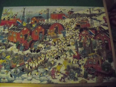 Jumbo 1000 piece jigsaw - Jan Van Haasteren - South Pole Expedition - 100% - Image 1 of 2