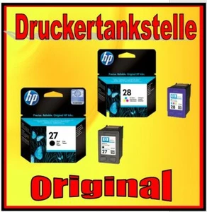 original HP 27 28 Deskjet 3650 3745 3845 5650 5652 5655 5850 Officejet 4212 4215 - Imagen 1 de 5