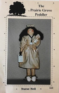 The Prairie Grove Peddler Nurse Nell 18" Doll Baby Clothes Sewing Pattern - Picture 1 of 2