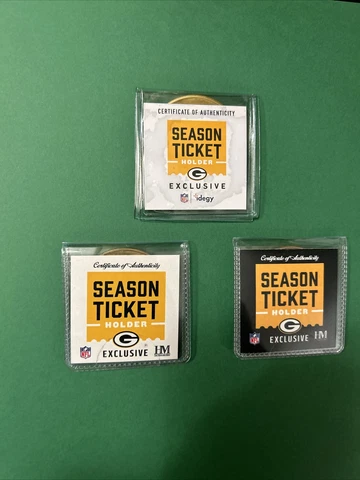 2023 2022 2021 Green Bay Packers Season Ticket Holder Gold Commemorative 3 Coins Cover