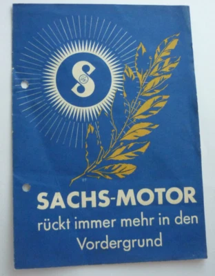 Sachs Motor Werbung  30ger Jahre              (Art.5991) - Bild 1 von 2