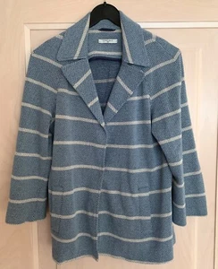 Lässiger Blazer, CIRCOLO, hellblau-weiß gestreift, Gr. 42(ITA) - 36(DE), wie neu - Bild 1 von 4
