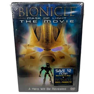 Bionicle: Mask of Light The Movie DVD 2003 Lego USA Region Code 1 NTSC Vintage - Imagen 1 de 6