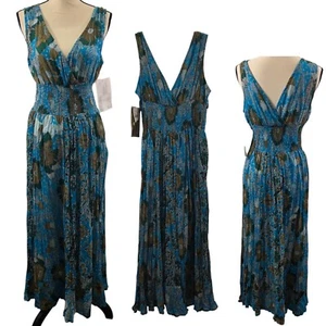 Jane Ashley Women’s V-Neck Empire Waist Slip Lined Maxi Dress – Size XL NWT - Picture 1 of 20