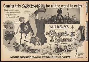 THE SWORD IN THE STONE__Anuncio comercial original de 1963/póster__Promoción de Walt Disney - Imagen 1 de 1