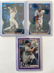 2023 Bowman Sapphire Kenni Gomez Kenedy Corona 1st 2020 Jose Altuve Purple /250