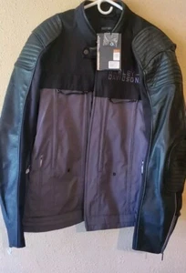 Chaqueta Harley Davidson Tech Style mangas Switchback cuero de vaca talla 3XL  - Imagen 1 de 15