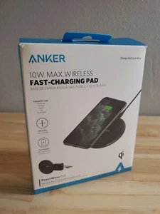 Anker PowerWave Wireless Charger Pad 10W QI Charging Wall Charger iPhone [DE18] - Picture 1 of 6