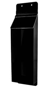Outdoor Brochure Holder Wall Mount Fits up to 4"w x 9"h Literature Qty 12 - Picture 1 of 8
