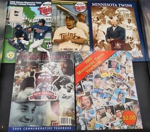 2008, 2006, 2001, 2000, 1980 Minnesota Twins Programs, Yearbooks, Ticket Stub - Picture 1 of 7