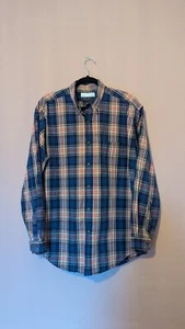 M&S St Michael Vintage Checked Flannel Shirt Size Medium. 100% Cotton. - Picture 1 of 9