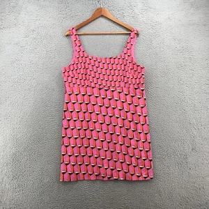 Diane Von Furstenberg Mini Dress Womens 16 Multicolor 90s Modern Geometric - Picture 1 of 13