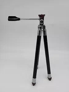Vintage ACCURA Risomatic Travel Tripod HEAVY & SOLID Made in Japan Extendable - Picture 1 of 7
