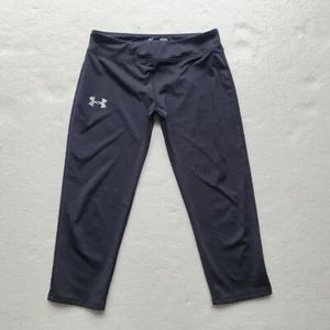 Under Armour Youth XL Fitted Leggings Black Heat Gear Stretch Girls YXL - Picture 1 of 7