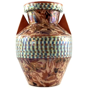 VASE ART DÉCO Ancien Céramique JEAN GERBINO à VALLAURIS, 1930, Terres Mêlées... - Imagen 1 de 15
