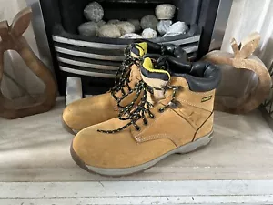 Stanley Mens Brown Impact safety boots honey size UK 12 Built In Performance - Picture 1 of 7