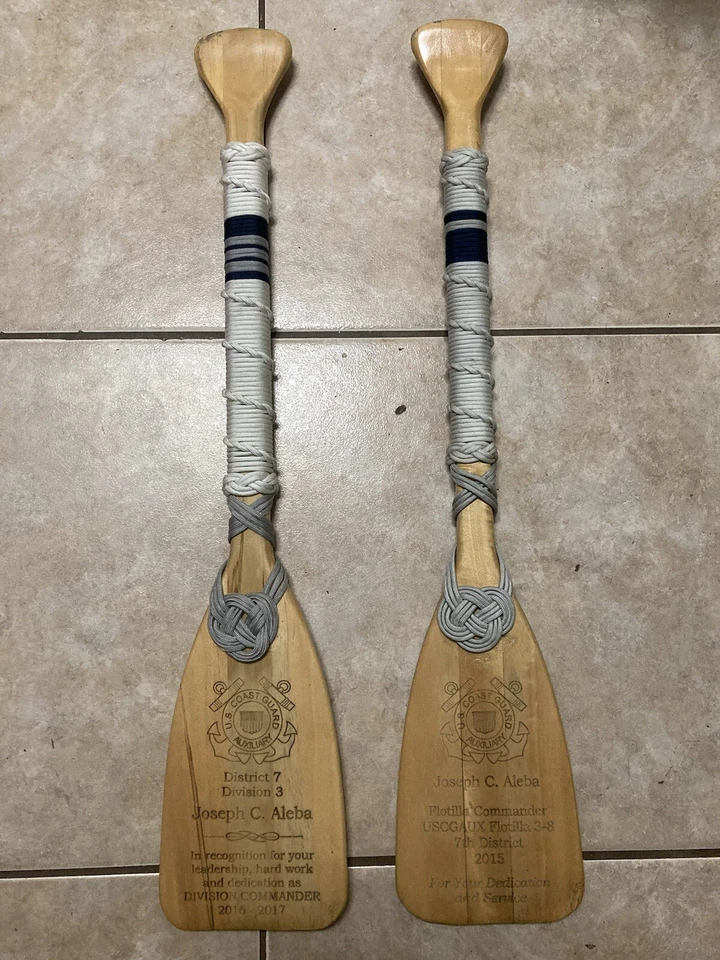 U.S.C.G. Escultura auxiliar remo remo arte parede decoração praia náutica - Imagem 1 de 4